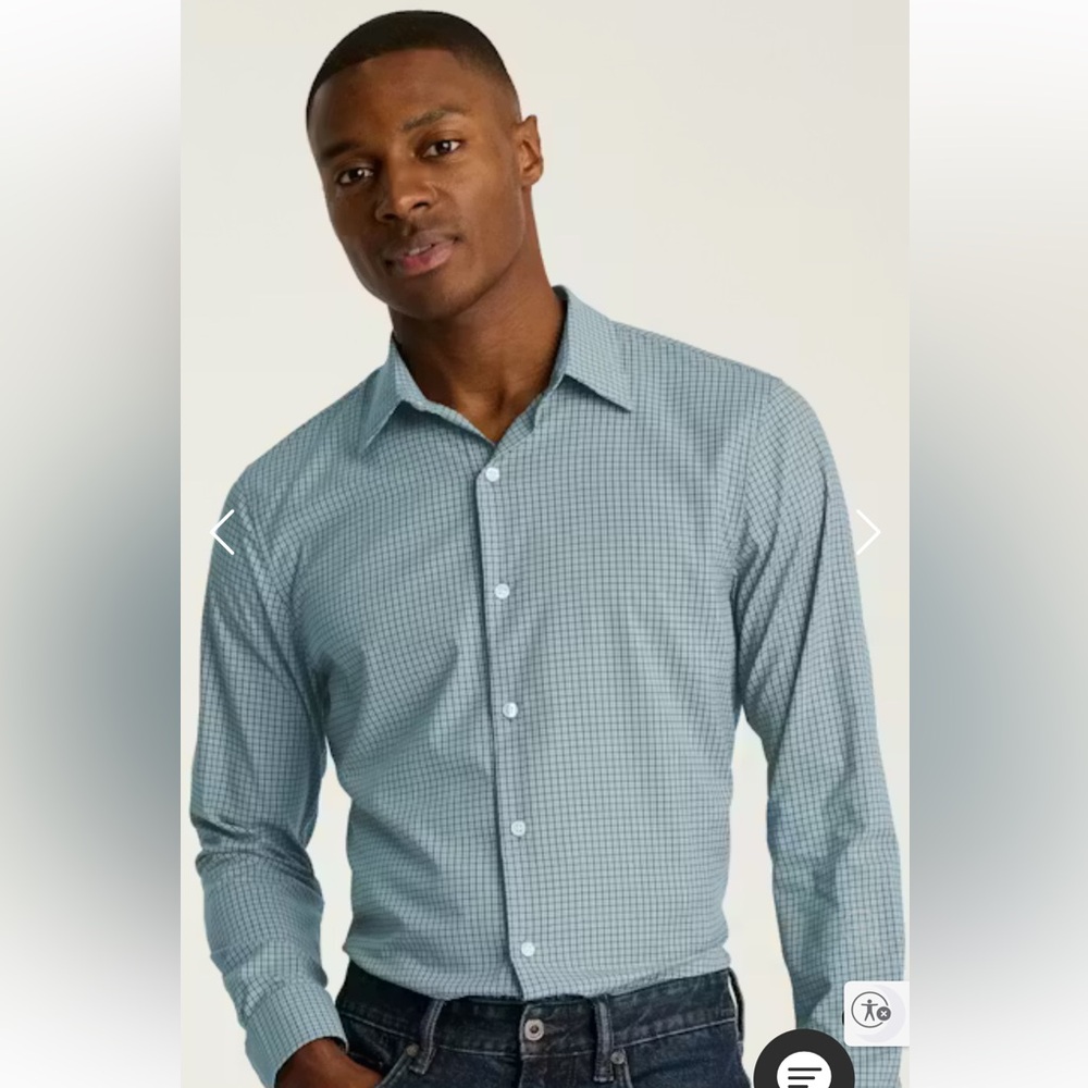 NWT BONOBOS Tech Button Down Shirt in Blue 
Landon Check